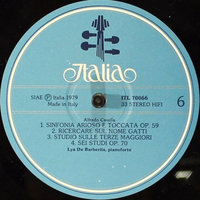 Italia ITL 70066 - Alfredo Casella, Lya De Barberis - L'Opera Pe - Image 8
