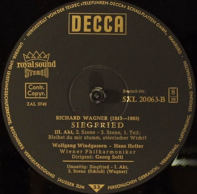 DECCA SXL 20061/65 - B - Richard Wagner, Wiener Philharmoniker, - Image 6