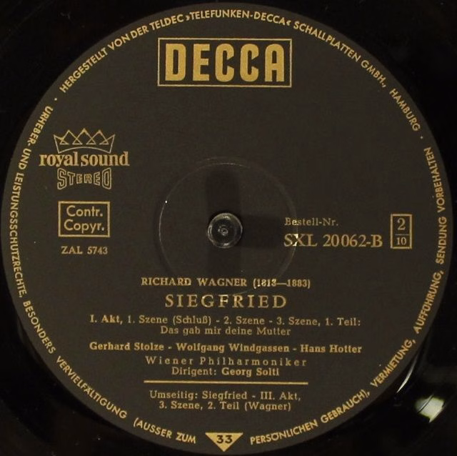 DECCA SXL 20061/65 - B - Richard Wagner, Wiener Philharmoniker, - Image 9