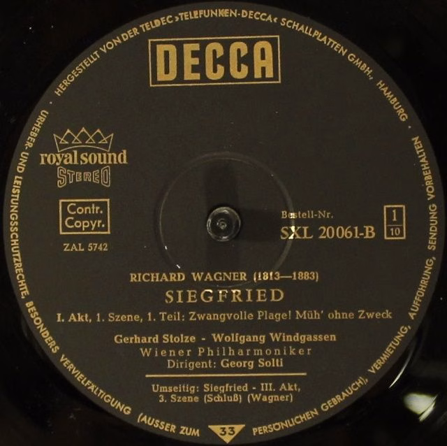 DECCA SXL 20061/65 - B - Richard Wagner, Wiener Philharmoniker, - Image 11