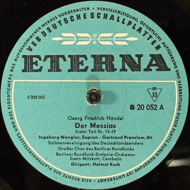 Eterna 820051-54 - Georg Friedrich Händel - Der Messias - Image 4