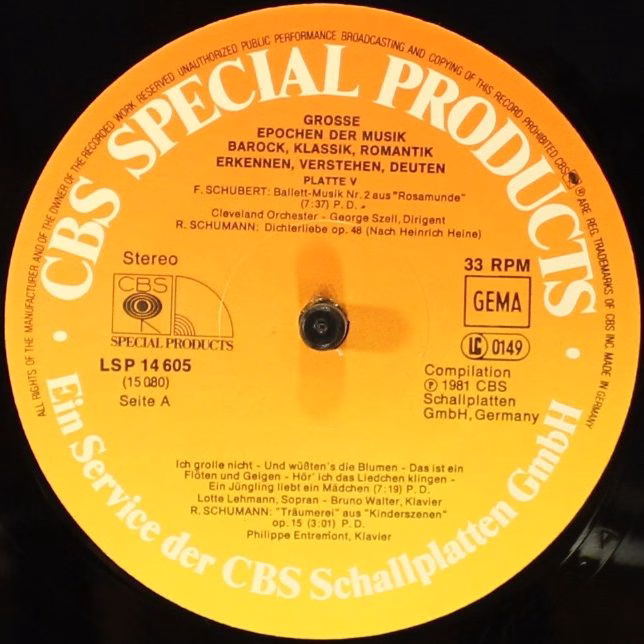 CBS Special Products LSP 14605 - Siegfried Borris - Große Epoche - Image 5