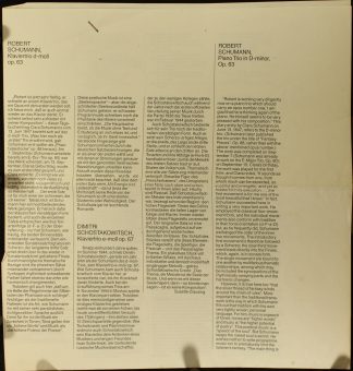 Deutsche Harmonia Mundi DMR 2010 A - Robert Schumann, Dmitri Sho