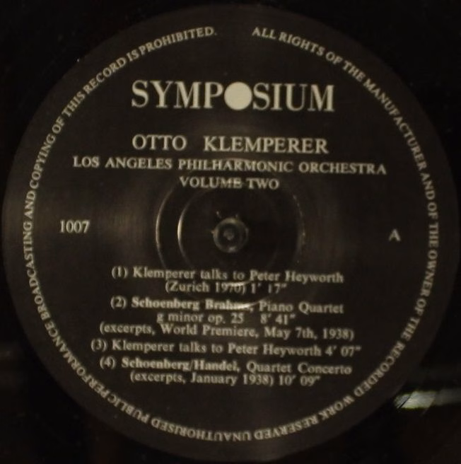 Symposium 1004 - Otto Klemperer, Los Angeles Philharmonic Orches - Image 3