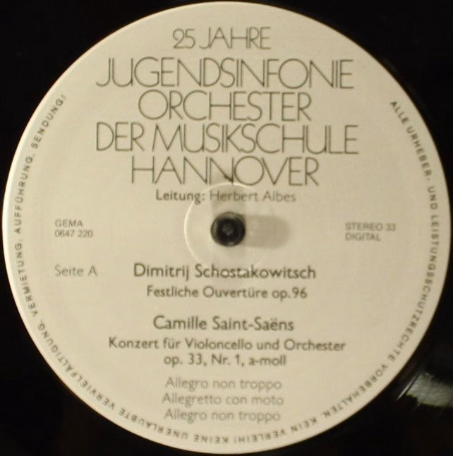 Not On Label 0647 220 - Dmitri Shostakovich, Camille Saint-Saëns - Image 4