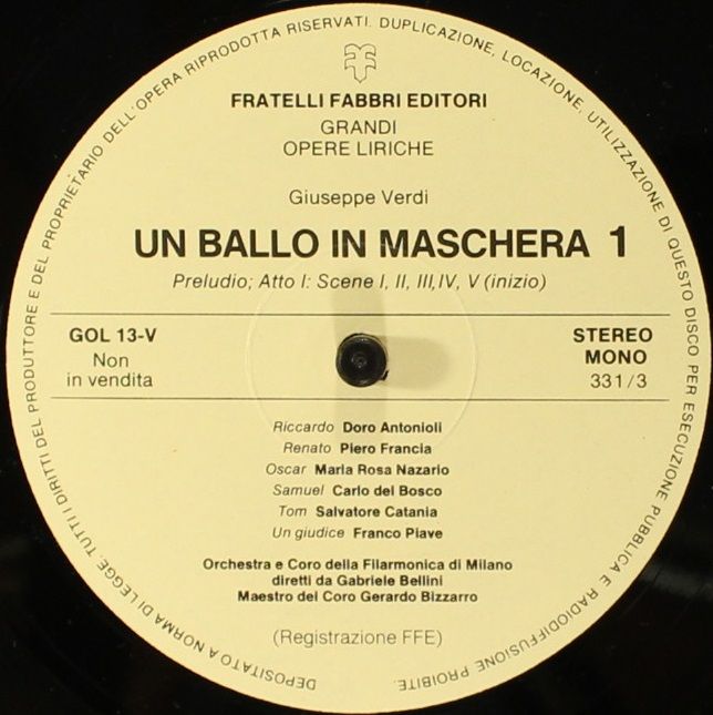 Fratelli Fabbri Editori FFE 268227 - Giuseppe Verdi - Un Ballo I - Image 5