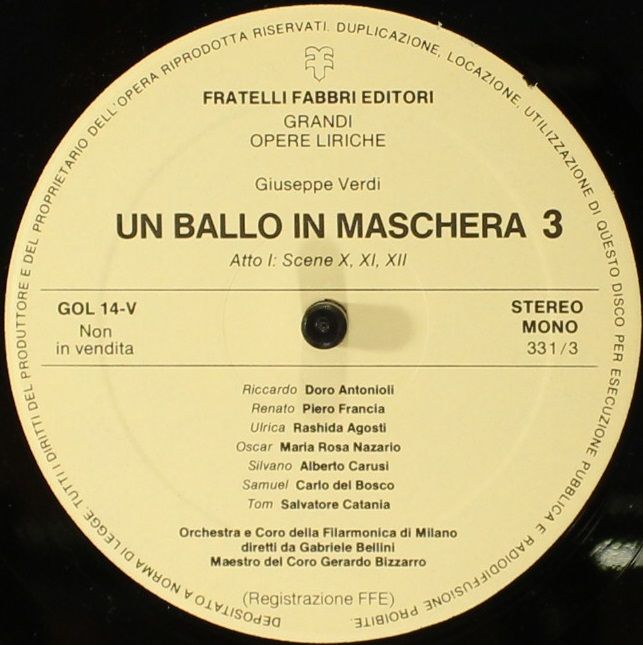Fratelli Fabbri Editori FFE 268235 - Giuseppe Verdi - Un Ballo I - Image 5