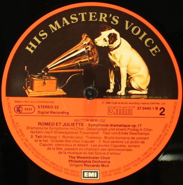 His Master's Voice 27 0445 3 - Hector Berlioz, Riccardo Muti, Th - Image 6