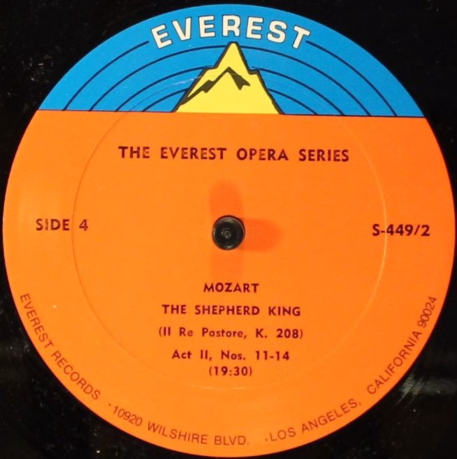 Everest S-449/2 - Wolfgang Amadeus Mozart, Agnes Giebel, Käthe N - Image 4