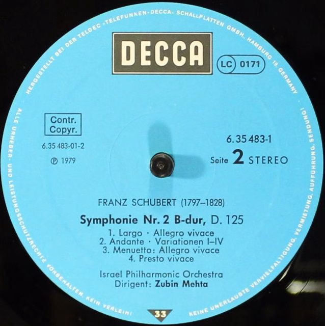 DECCA 6.35483 - Franz Schubert, Israel Philharmonic Orchestra, Z - Image 6