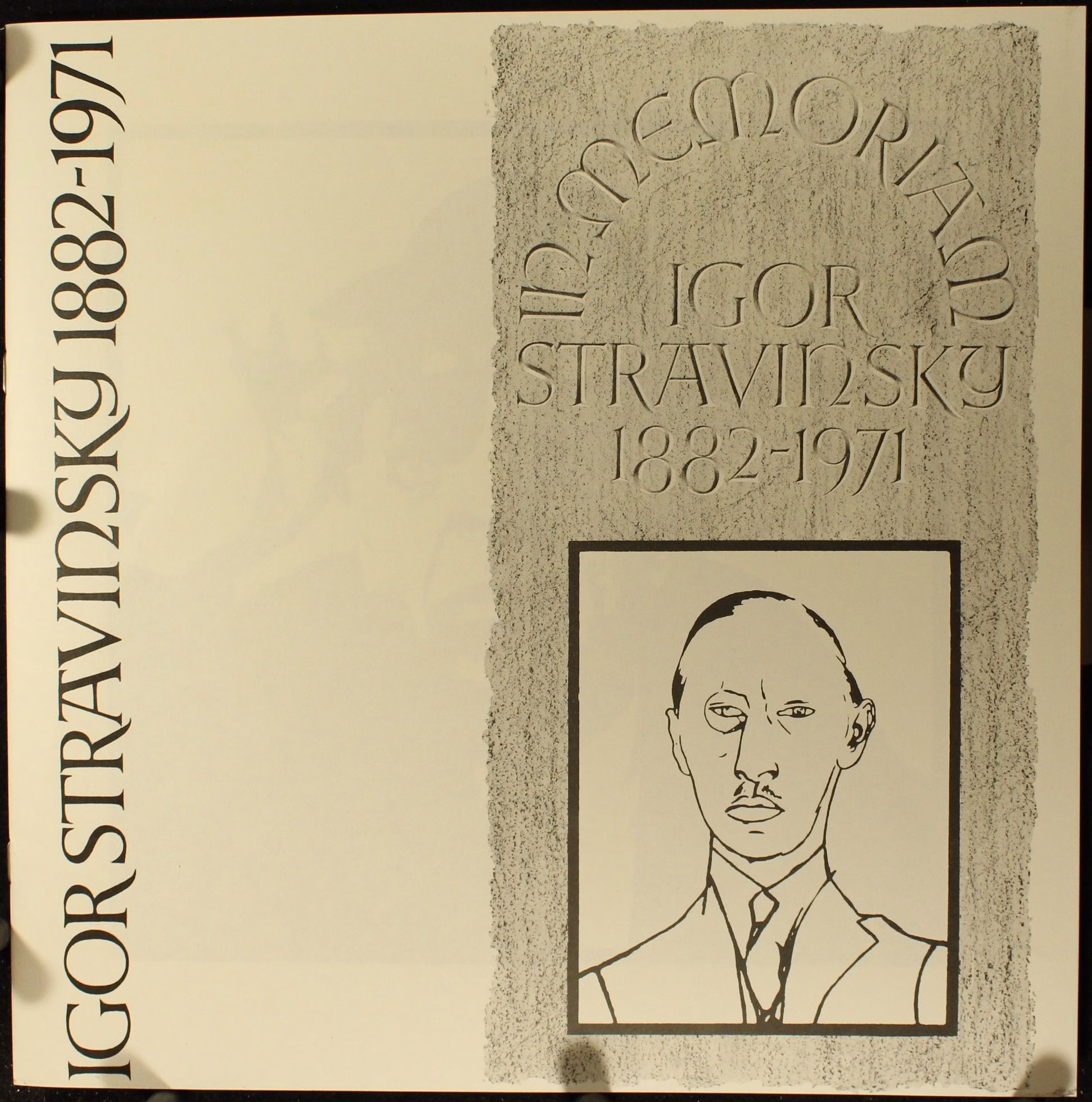 CBS 77333 - Igor Stravinsky - In Memoriam Igor Stravinsky 1882-1 - Image 3