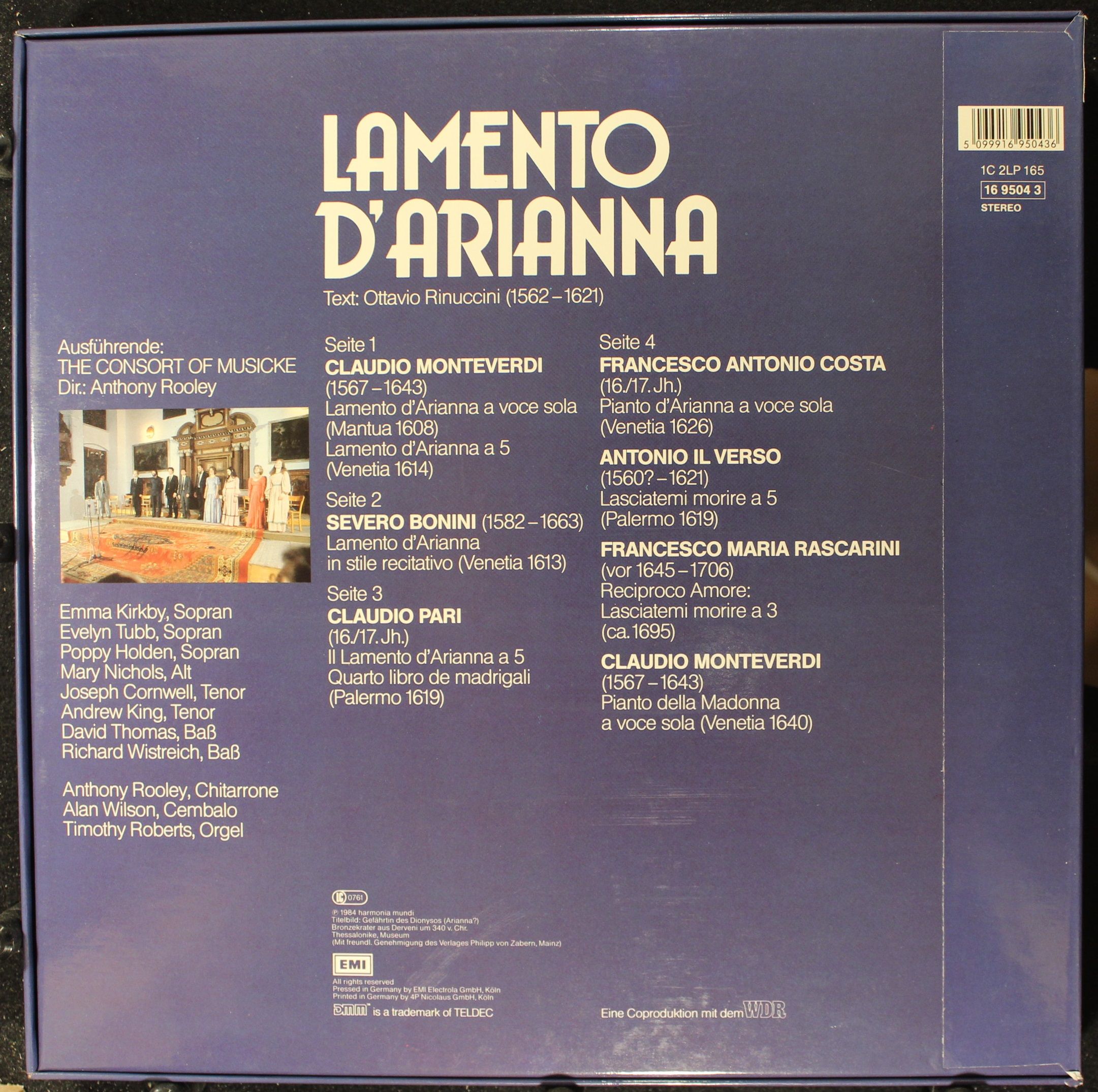 Deutsche Harmonia Mundi 1C 2LP 165 16 9504 3 - Various, The Cons - Image 2