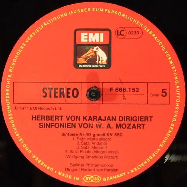 EMI F 666 150/52 - Herbert von Karajan, Berliner Philharmoniker, - Image 5