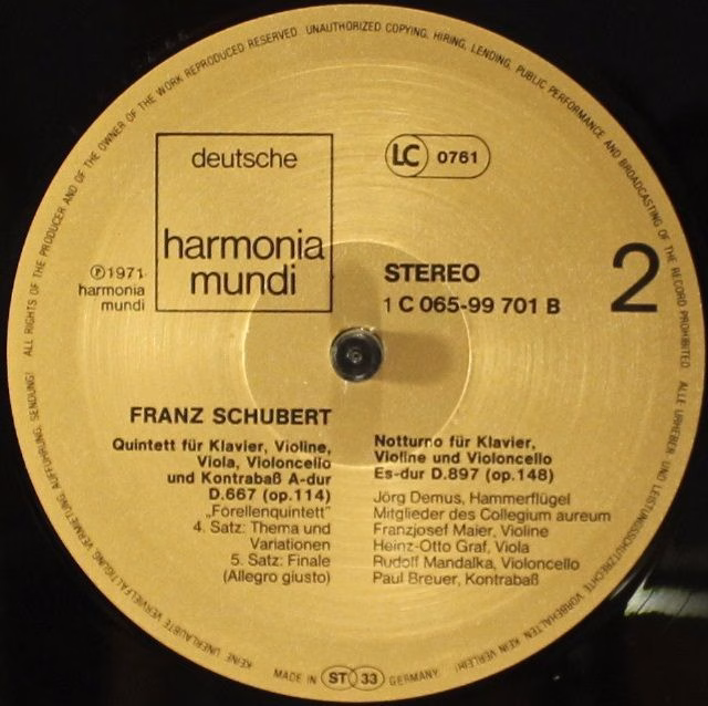 Deutsche Harmonia Mundi 1C 065-99 701 - Franz Schubert, Jörg Dem - Image 6