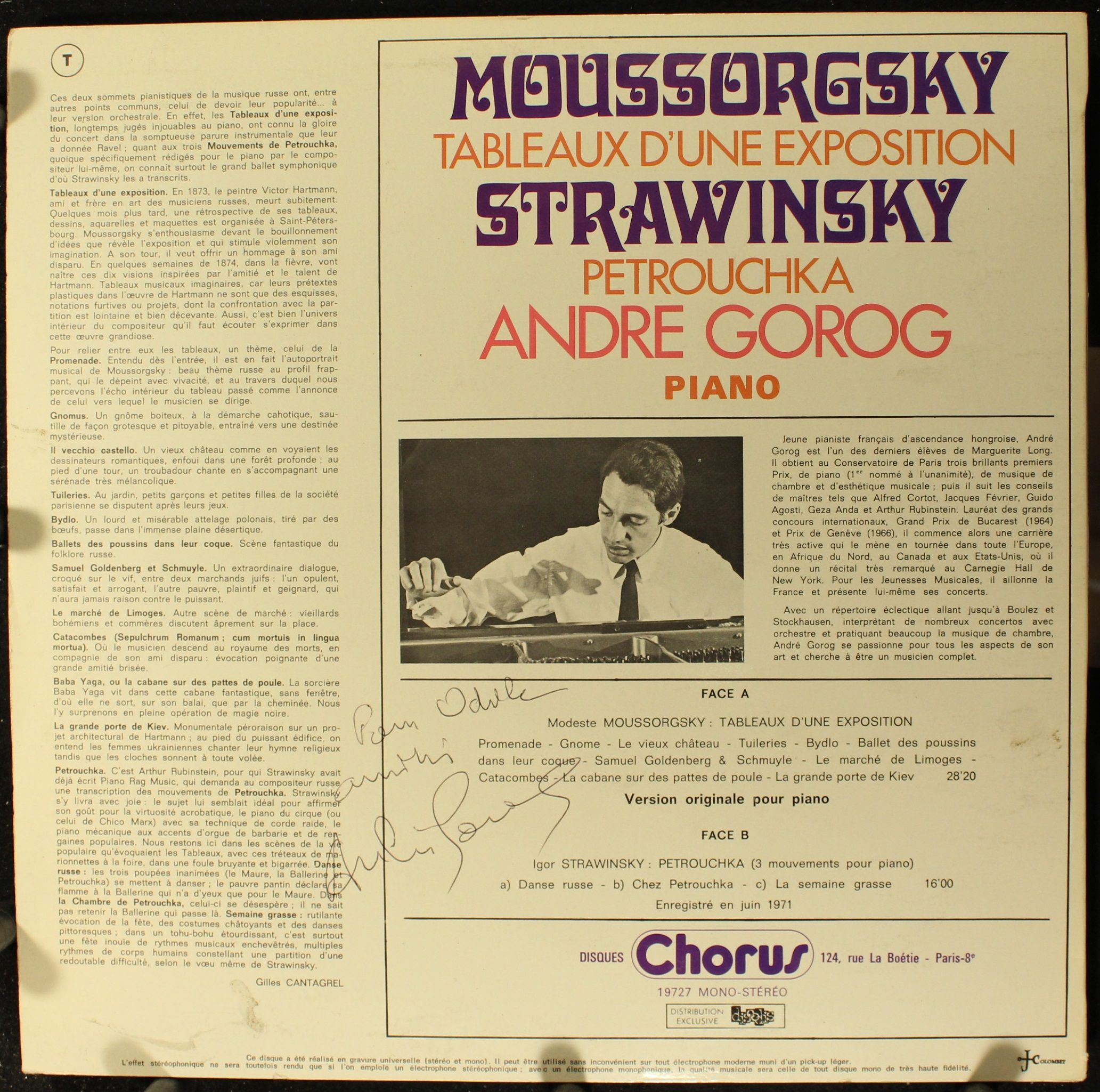Chorus France 19 727 - Modest Mussorgsky, Igor Stravinsky, André - Image 2