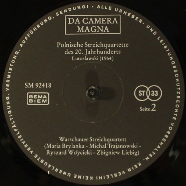 Da Camera Magna SM 92418 - Witold Lutoslawski, Krzysztof Pendere - Image 4