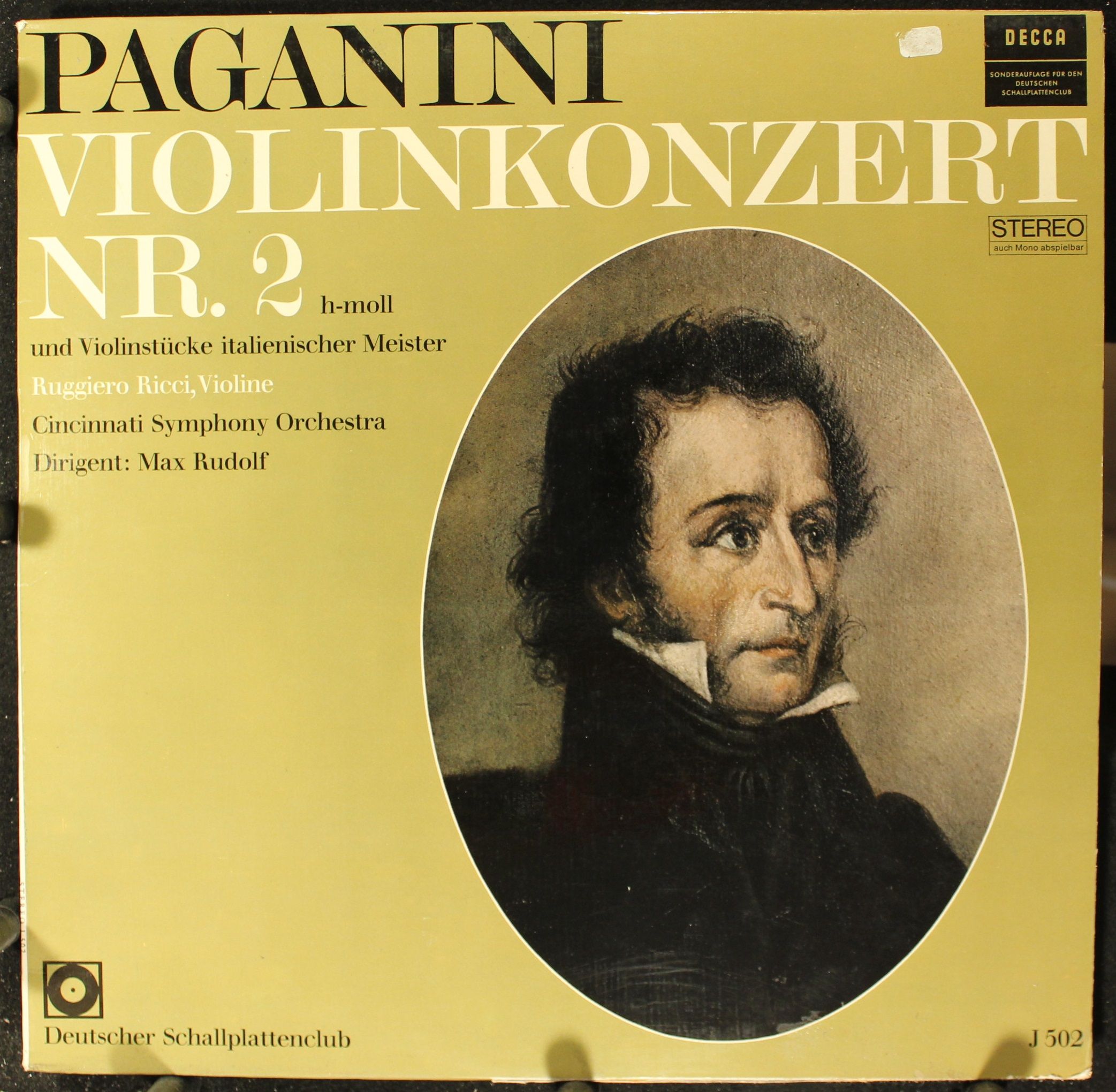 DECCA SBU 2057-N - Niccolò Paganini, Ruggiero Ricci, Cincinnati