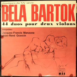 SFP CVS 20.002 - Béla Bartók, Jacques-Francis Manzone, Jean-René