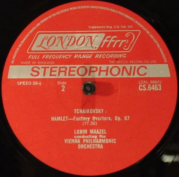 London Records CS 6463 - Pyotr Ilyich Tchaikovsky, Wiener Philha - Image 3