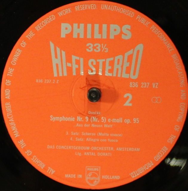 Philips 836237 VZ - Antonín Dvořák - Symphony Nr. 5 e-moll op. 9 - Image 4