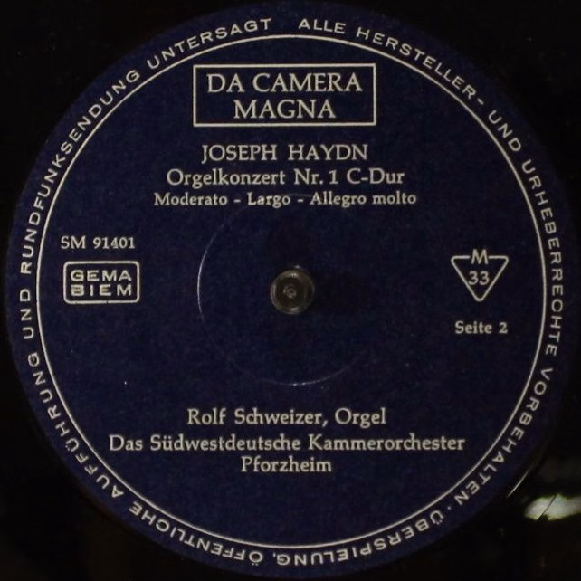 Da Camera Magna SM 91 401 - Joseph Haydn, Südwestdeutsches Kamme - Image 4
