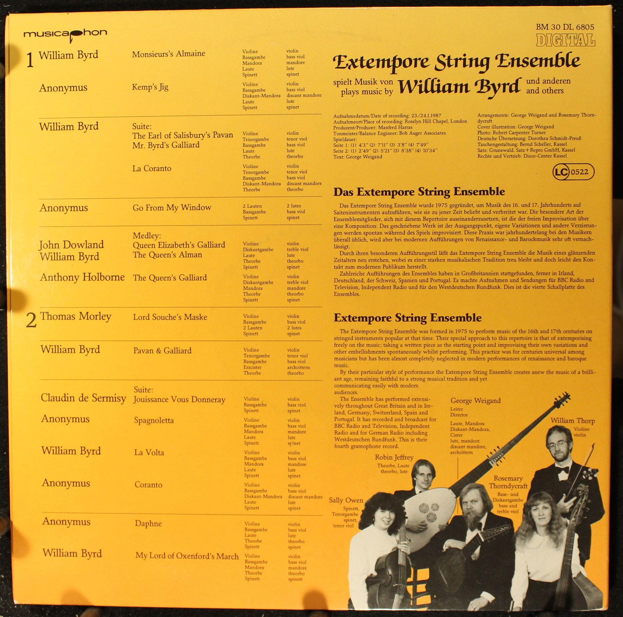 Musicaphon BM 30 DL 6805 - The Extempore String Ensemble - The E - Image 5