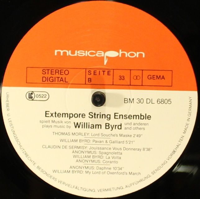 Musicaphon BM 30 DL 6805 - The Extempore String Ensemble - The E - Image 4
