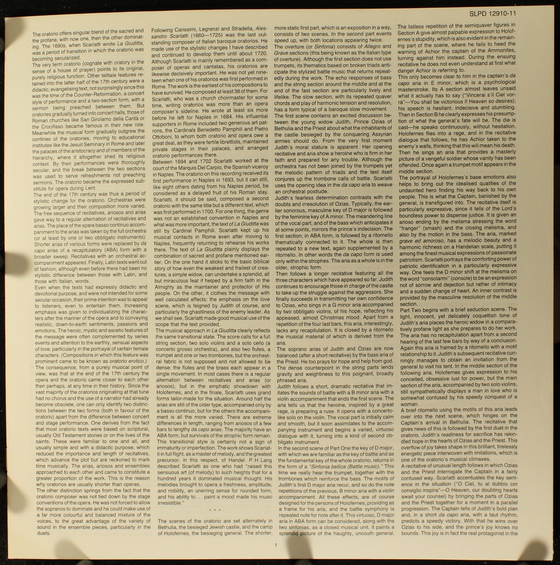 Hungaroton SLPD 12910-11 - Alessandro Scarlatti, Mária Zádori, C - Image 5