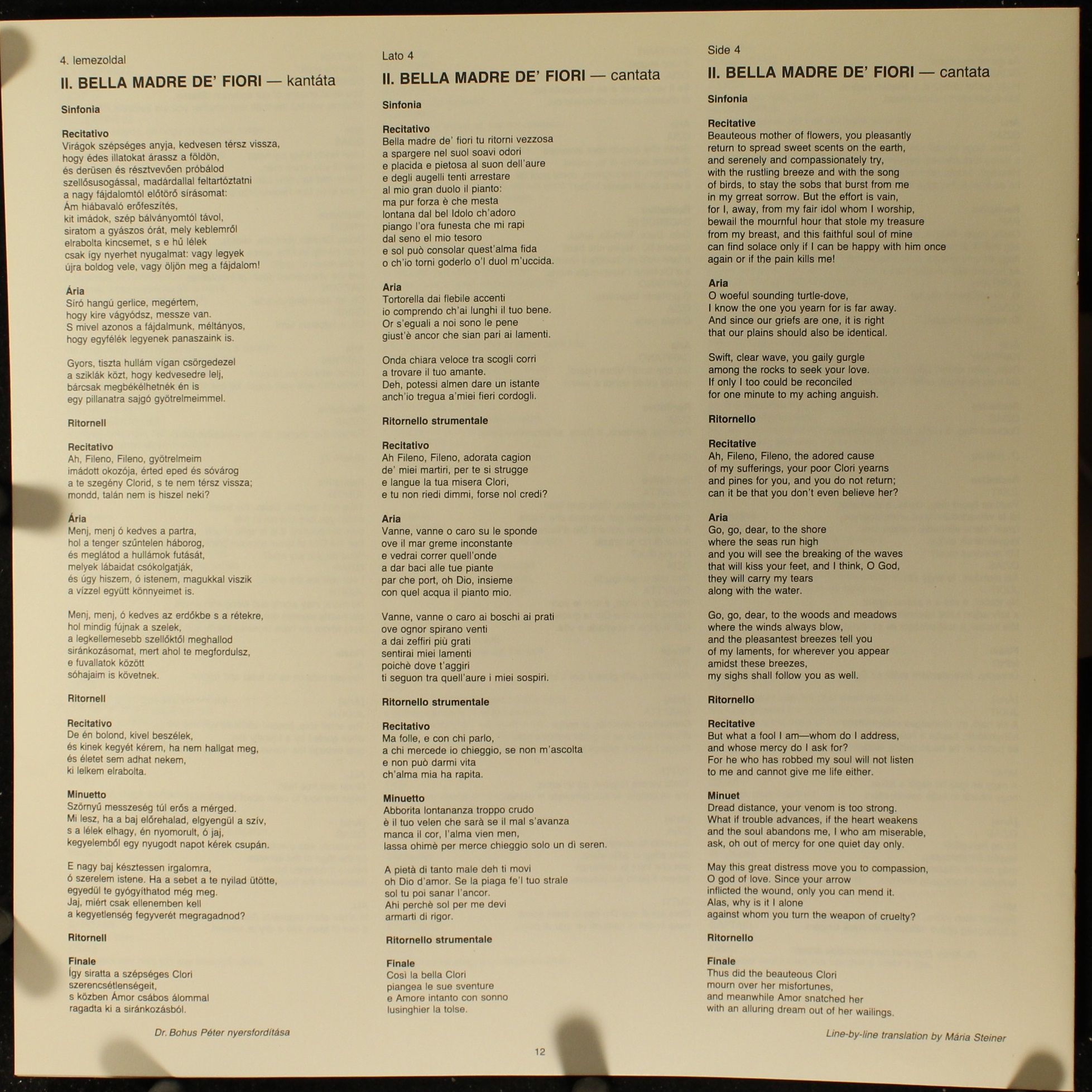 Hungaroton SLPD 12910-11 - Alessandro Scarlatti, Mária Zádori, C - Image 6