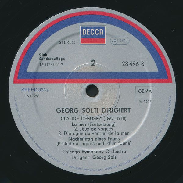 DECCA 28 496-8 - Georg Solti, Maurice Ravel, Claude Debussy, Chi - Image 4