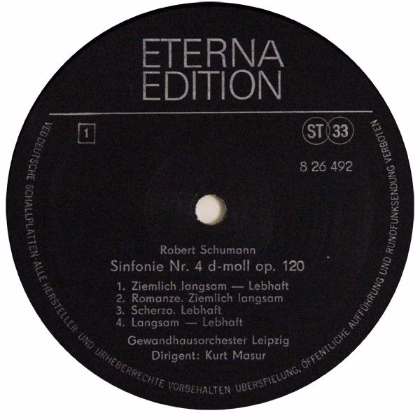 Eterna 8 26 492 - Robert Schumann, Gewandhausorchester Leipzig, - Image 3
