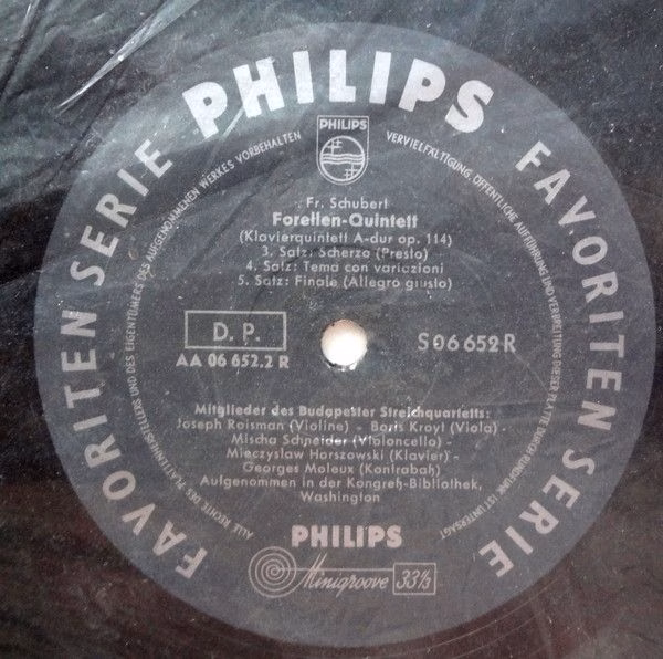 Philips S 06 652 R - Franz Schubert, Budapest String Quartet - F - Image 4
