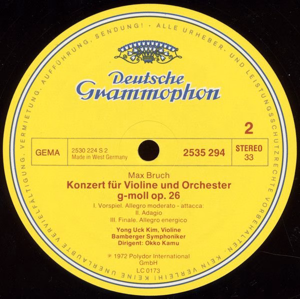 Deutsche Grammophon 2535 294 - Max Bruch, Felix Mendelssohn-Bart - Image 5