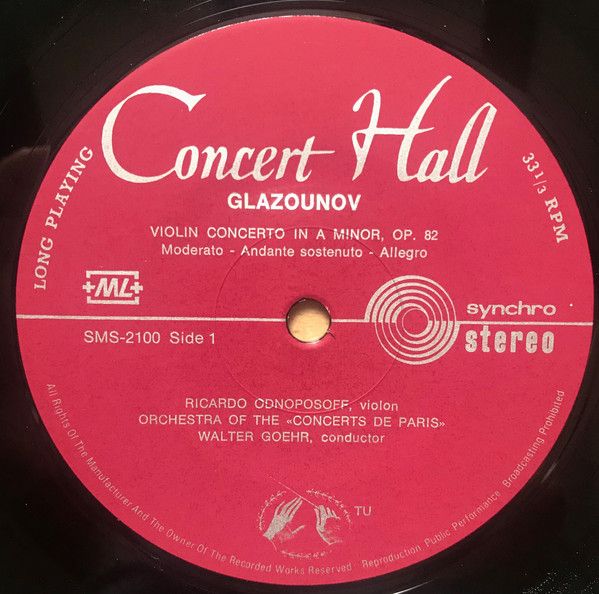 Concert Hall SMS 2100 - Antonín Dvořák, Alexander Glazunov, Rica - Image 3