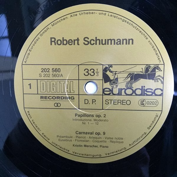 Eurodisc 202 560-366 - Robert Schumann, Kristin Merscher - Papil - Image 3