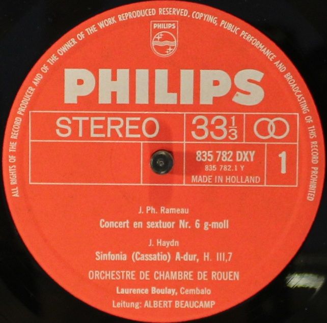 Philips 835 782 DXY - Jean-Philippe Rameau, Joseph Haydn, Padre - Image 3