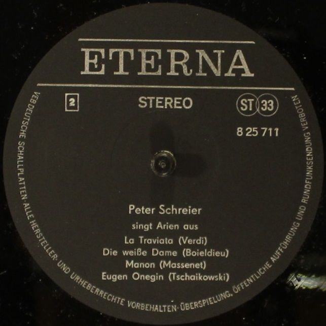 Eterna 8 25 711 - Peter Schreier, Staatskapelle Dresden, Siegfri - Image 3