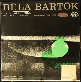 Supraphon SUA 10650 - Béla Bartók, André Gertler, Diane Andersen