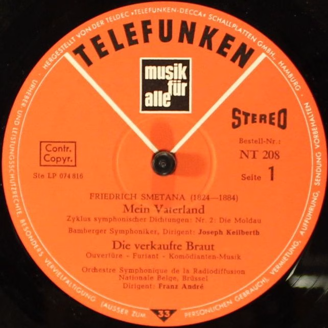 Telefunken NT 208 - Bedřich Smetana, Antonín Dvořák - Musik Aus - Image 3