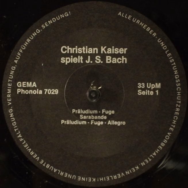 Zweitausendeins Phonola 7029 - Christian Kaiser - Christian Kais - Image 3