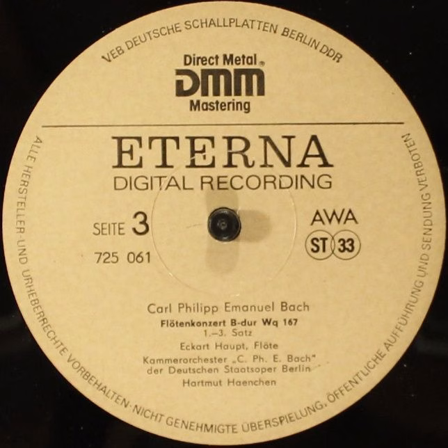 Eterna 7 25 060-061 - Carl Philipp Emanuel Bach, Eckart Haupt, K - Image 5
