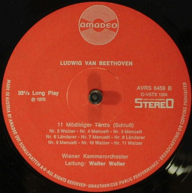 Amadeo AVRS 6459 - Ludwig Van Beethoven - 12 Kontertänze / 11 Mö - Image 4