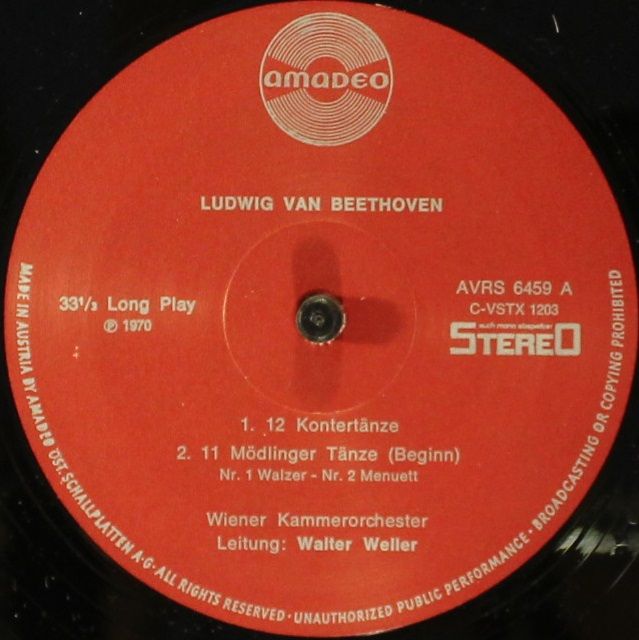 Amadeo AVRS 6459 - Ludwig Van Beethoven - 12 Kontertänze / 11 Mö - Image 3