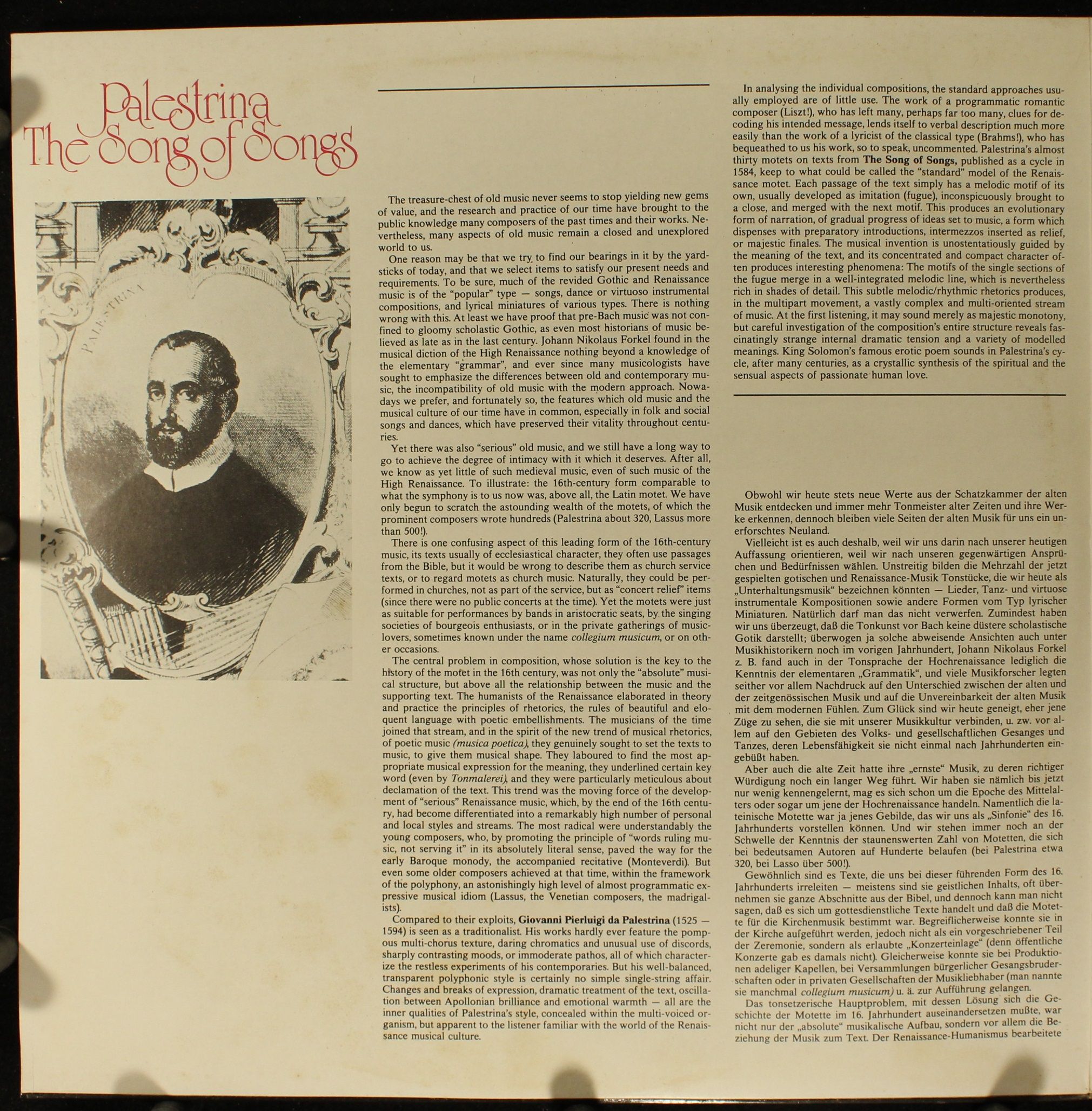 Supraphon 1412 2141-2 - Giovanni Pierluigi da Palestrina, Czech - Image 3