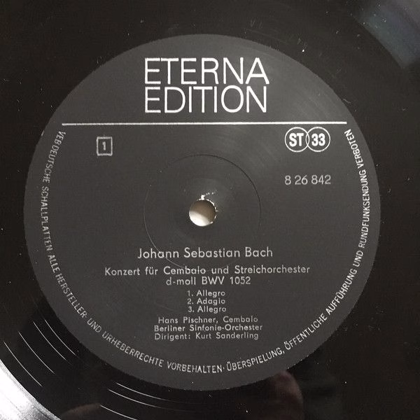 Eterna 8 26 842 - Johann Sebastian Bach, Hans Pischner, Berliner - Image 3