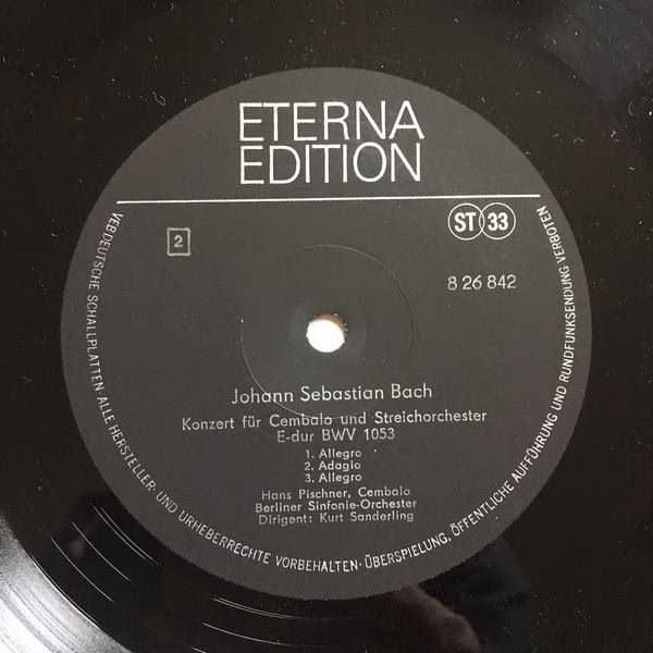 Eterna 8 26 842 - Johann Sebastian Bach, Hans Pischner, Berliner - Image 4