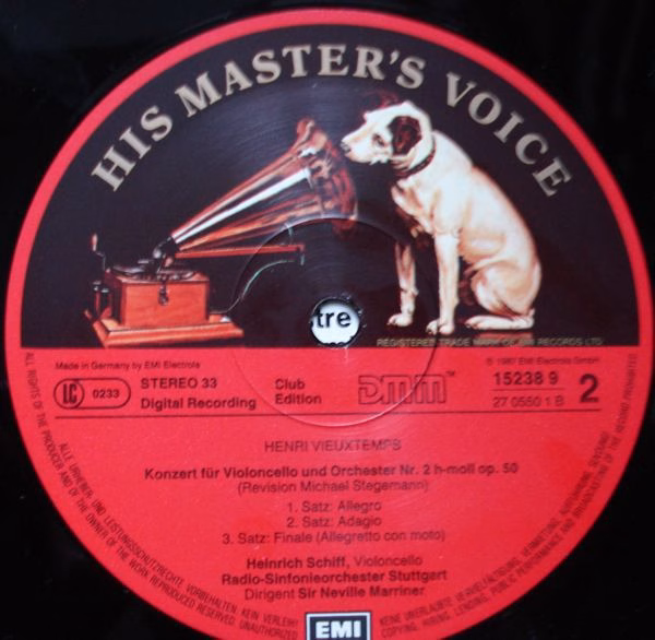 His Master's Voice 15 238 9 - Henri Vieuxtemps, Heinrich Schiff, - Image 4