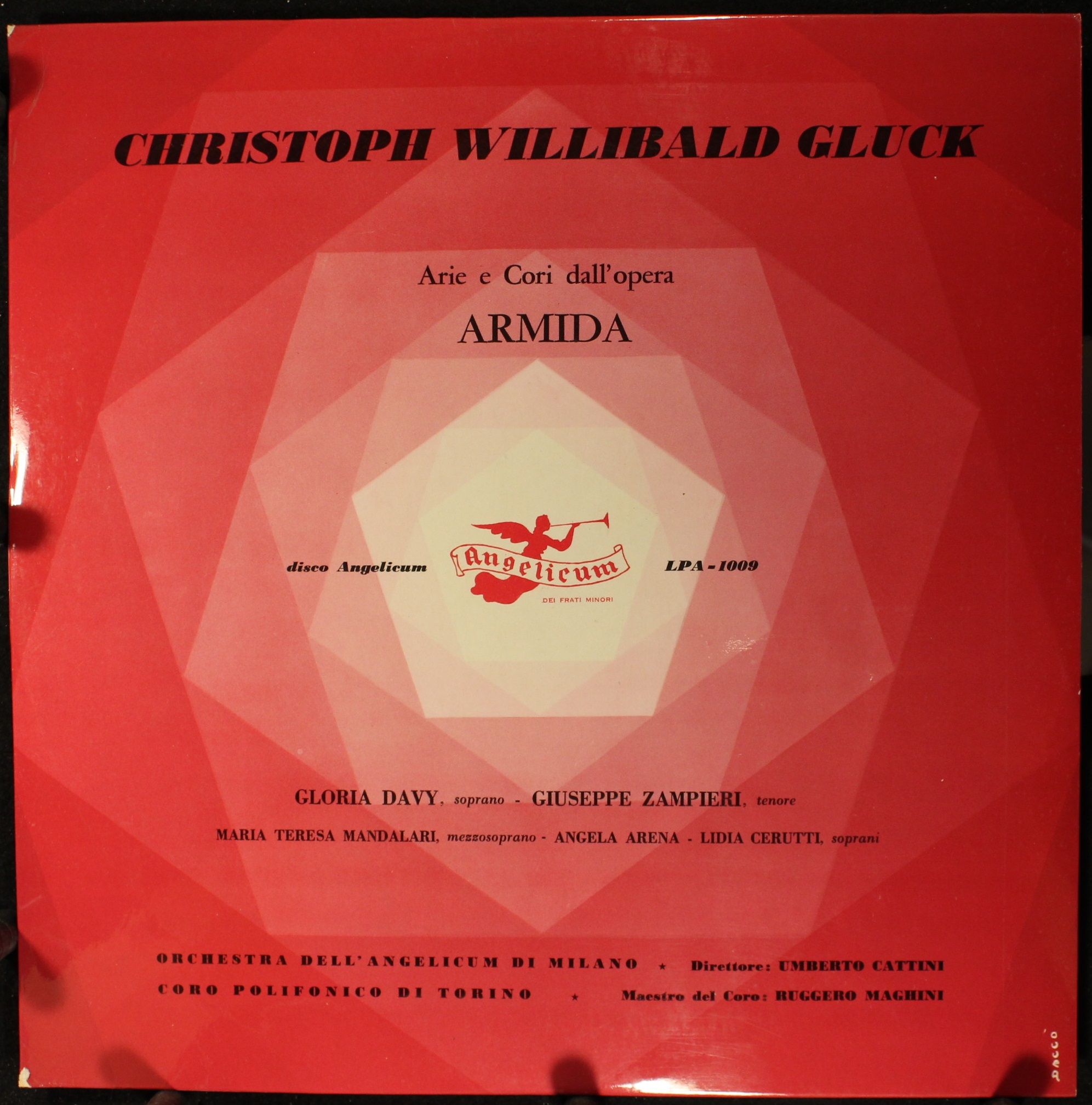 Disco Angelicum LPA - 1009 - Christoph Willibald Gluck - Arie E