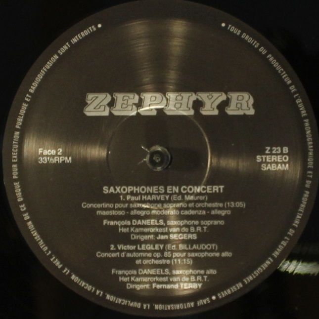 Zephyr (2) Z 23 - François Daneels, Kamerorkest Van De B.R.T., B - Image 3