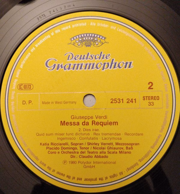 Deutsche Grammophon 2707 120 - Giuseppe Verdi, Claudio Abbado, K - Image 4